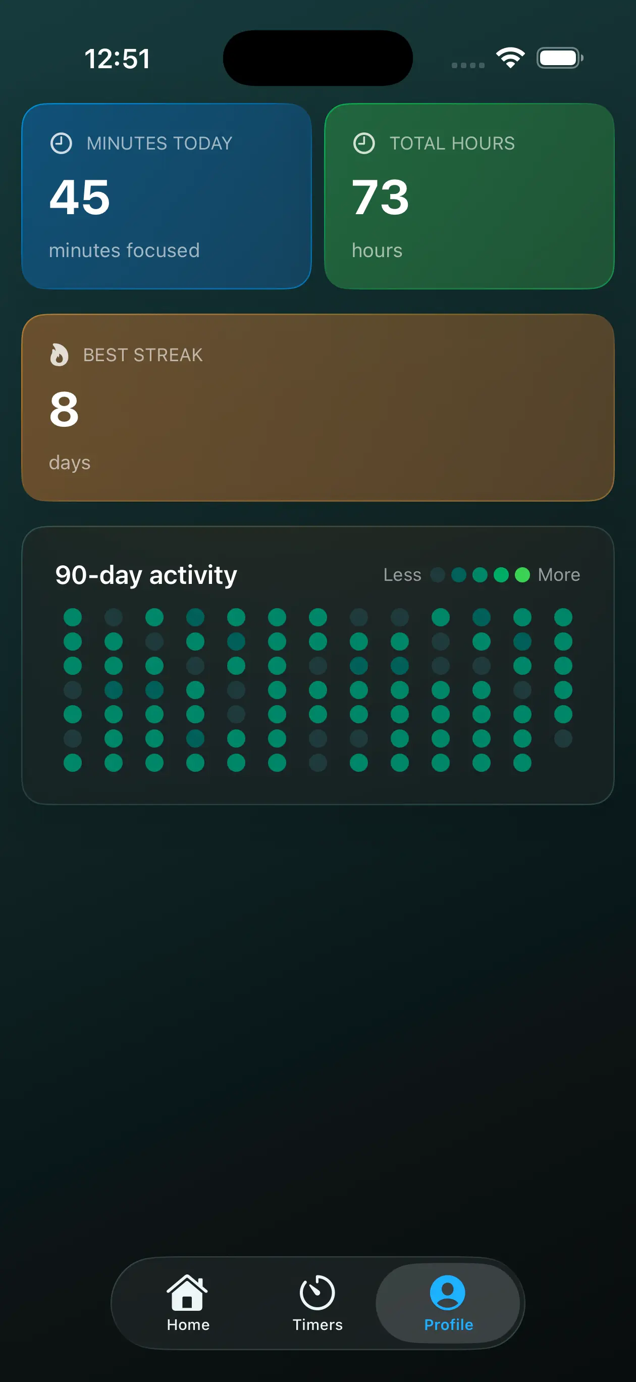 PomoFocus App Screenshot 3